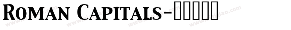 Roman Capitals字体转换